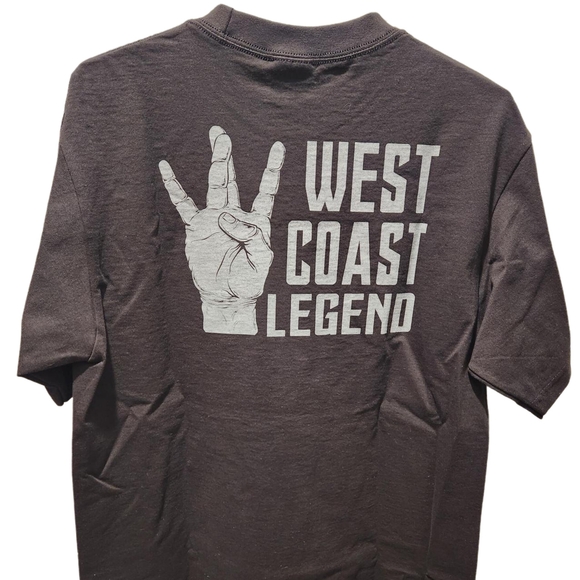 Tupac West Coast Legend Black Graphic Tee - Picture 2 of 3
